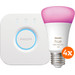 Philips Hue White and Color Starterpack mit 4 Lampen + Bridge Main Image