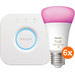 Philips Hue White and Color Starterpack mit 6 Lampen + Bridge Main Image