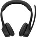 Logitech Zone 300 kabelloses Office-Headset Schwarz vorne