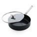 GreenPan Evolution Schmorpfanne mit Deckel 26 cm Schwarz oberseite