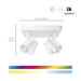 WiZ 4 Spots Imageo Square- Colored and White Light - GU10 - White visual supplier