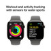 Apple Watch Series 10 4G 46 mm Titan Silber Sportarmband M/L 