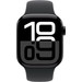 Apple Watch Series 10 4G 42 mm Schwarz Sportarmband M/L vorne