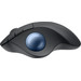 Logitech ERGO M575S Wireless Trackball Maus Schwarz linke seite