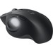 Logitech MX Ergo S Advanced Wireless Trackball Mouse Black left side