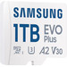 Samsung EVO Plus 1TB microSDXC + SD-Adapter vorne