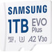 Samsung EVO Plus 1TB microSDXC + SD-Adapter vorne