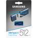 Samsung USB-C Flash Drive 512GB Blau verpackung