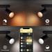 Philips Hue Fugato Mounted Spot Light White and Color - Black - 2-spots product in use