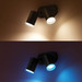 Philips Hue Fugato Mounted Spot Light White and Color - Black - 2-spots product in use