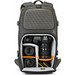 LowePro Flipside Trek BP 350 AW Grau/Dunkelgrün innen