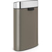 Brabantia Touch Bin 40 Liter Platinum / Deckel Matt Steel rückseite