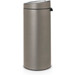 Brabantia Touch Bin 30L Platinum 