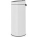 Brabantia Touch Bin 30 Liter White rechte seite