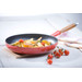 Le Creuset Cast Iron Frying Pan 28cm Cerise product in use