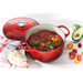 Le Creuset Signature Runder Bräter 26 cm Kirschrot produkt in gebrauch