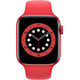 Apple Watch Series 6 44mm Rot Aluminium Rotes Sportarmband