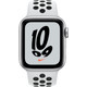 Apple Watch Nike SE 4G 40 mm Silber Aluminium Weißes Sportarmband