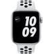 Apple Watch Nike SE 4G 44 mm Silber Aluminium Weißes Sportarmband