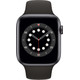 Apple Watch Series 6 44mm Space Gray Aluminum Black Sport Band