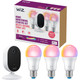 WiZ Home Monitoring Starter Kit - 3 Smart Lights + IP Camera