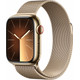 Apple Watch Series 9 4G 41 mm Gold Edelstahl Milanaise Armband