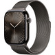 Apple Watch Series 10 4G 46mm Titanium Black Milanese Watch Strap M/L