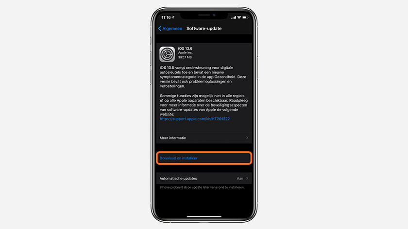 Tap 'Install now' 