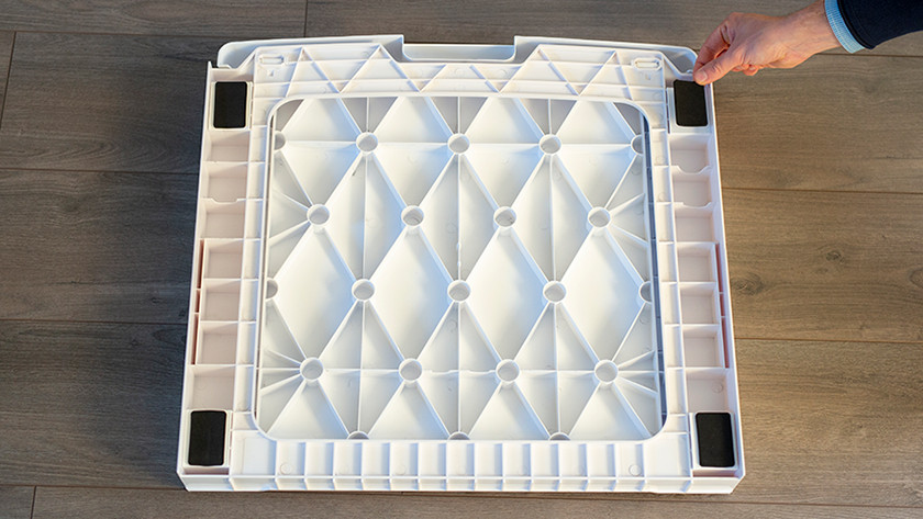 Jetzt kannst du den Zwischenbaurahmen zum Platzieren umdrehen.