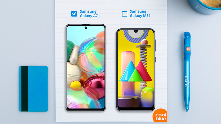 Samsung A71 vs Samsung M31 screen