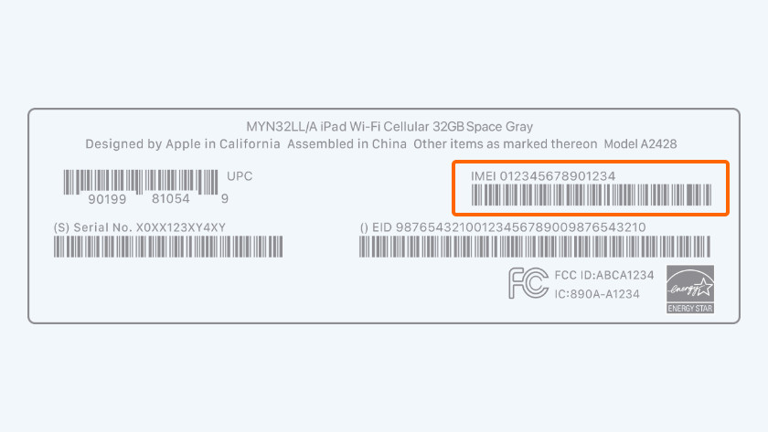 Apple imei on sale