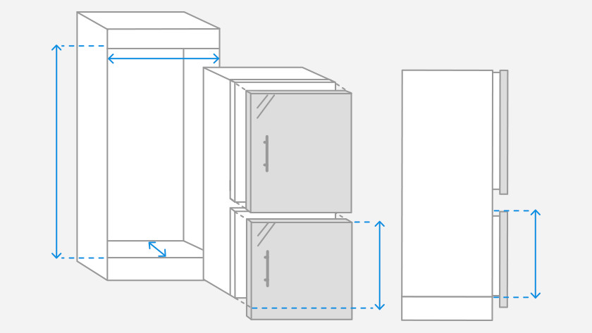 Wie Messe Ich Die Nischenmasse Meiner Einbau Kuhl Gefrierkombination Aus Coolblue Vor 23 59 Uhr Morgen Da