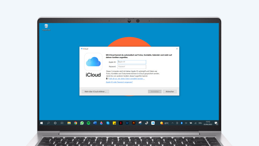 Melde dich mit deiner Apple-ID an