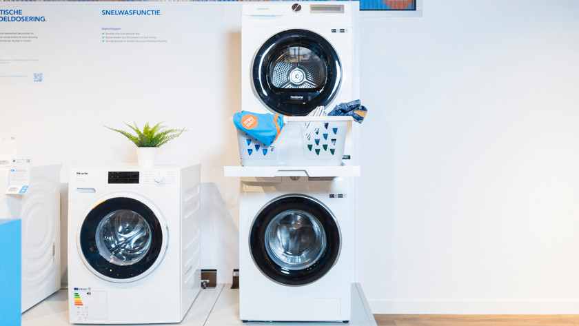 Dryer on washing machine