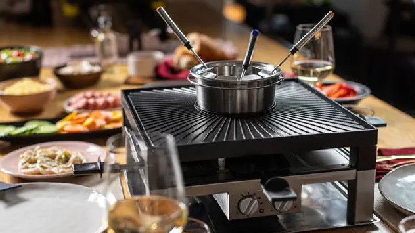 Solis Raclette-Grill mit Fonduetopf