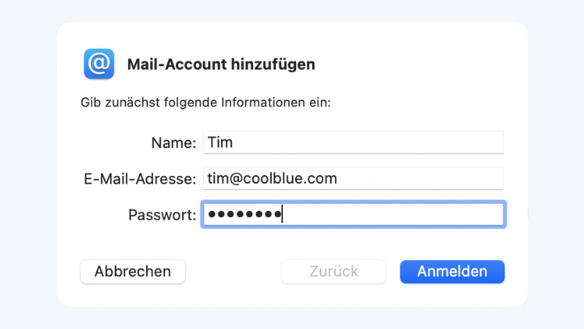 Passwort eingeben