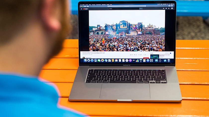 Expert watches YouTube on 16-inch laptop