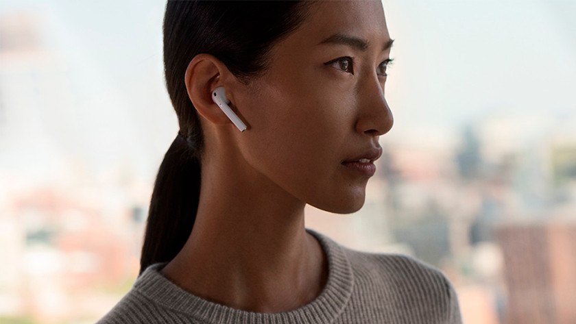 AirPods 2 in use