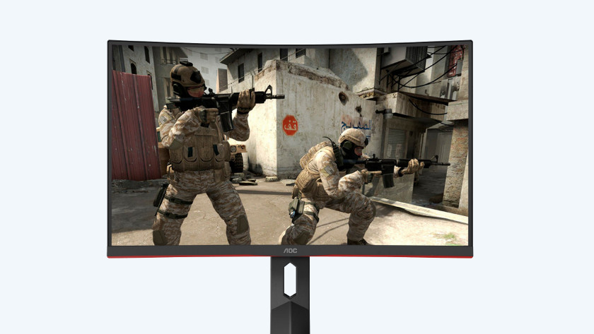 Shooter auf dem 24-Zoll-Gaming-Monitor von AOC