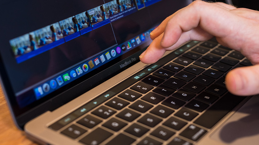 Touch Bar beim Apple MacBook Pro 13 Zoll