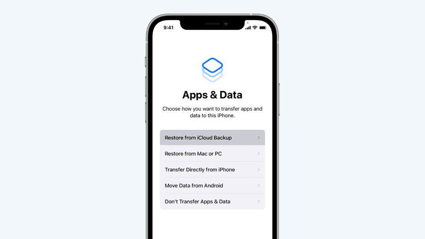 apple icloud data transfer to new iphone