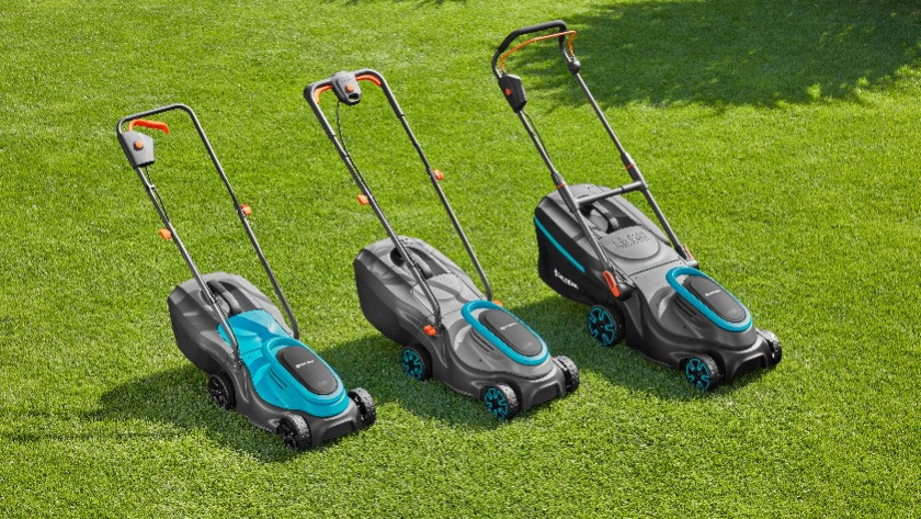 Different types of Gardena lawn mowers