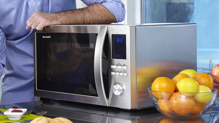 Freestanding combi microwave