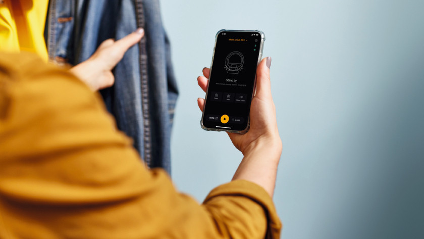 Miele Scout app in use