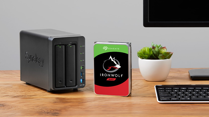 Ein Synology NAS mit Seagate-IronWolf-HDD-Set