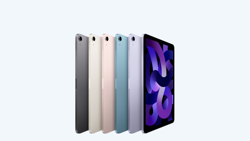 iPad Air 2022 Space Grau Polarstern Rosé Blau Violett