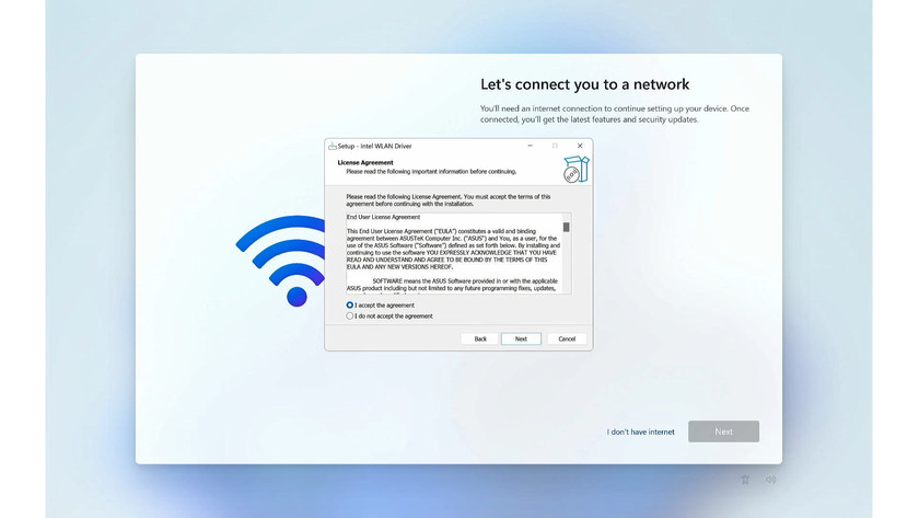 Windows WiFi settings