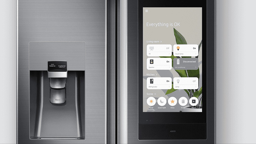 Kühlschrank mit Tablet