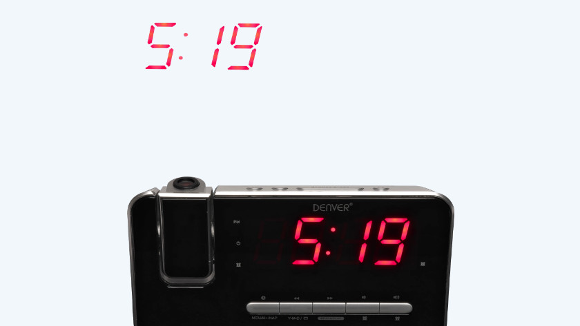 Projection alarm clock