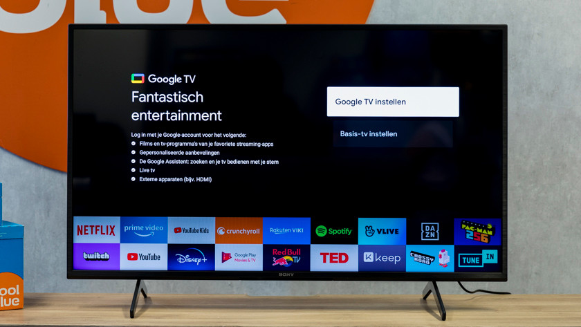 Wähle „Google TV einrichten“ aus.